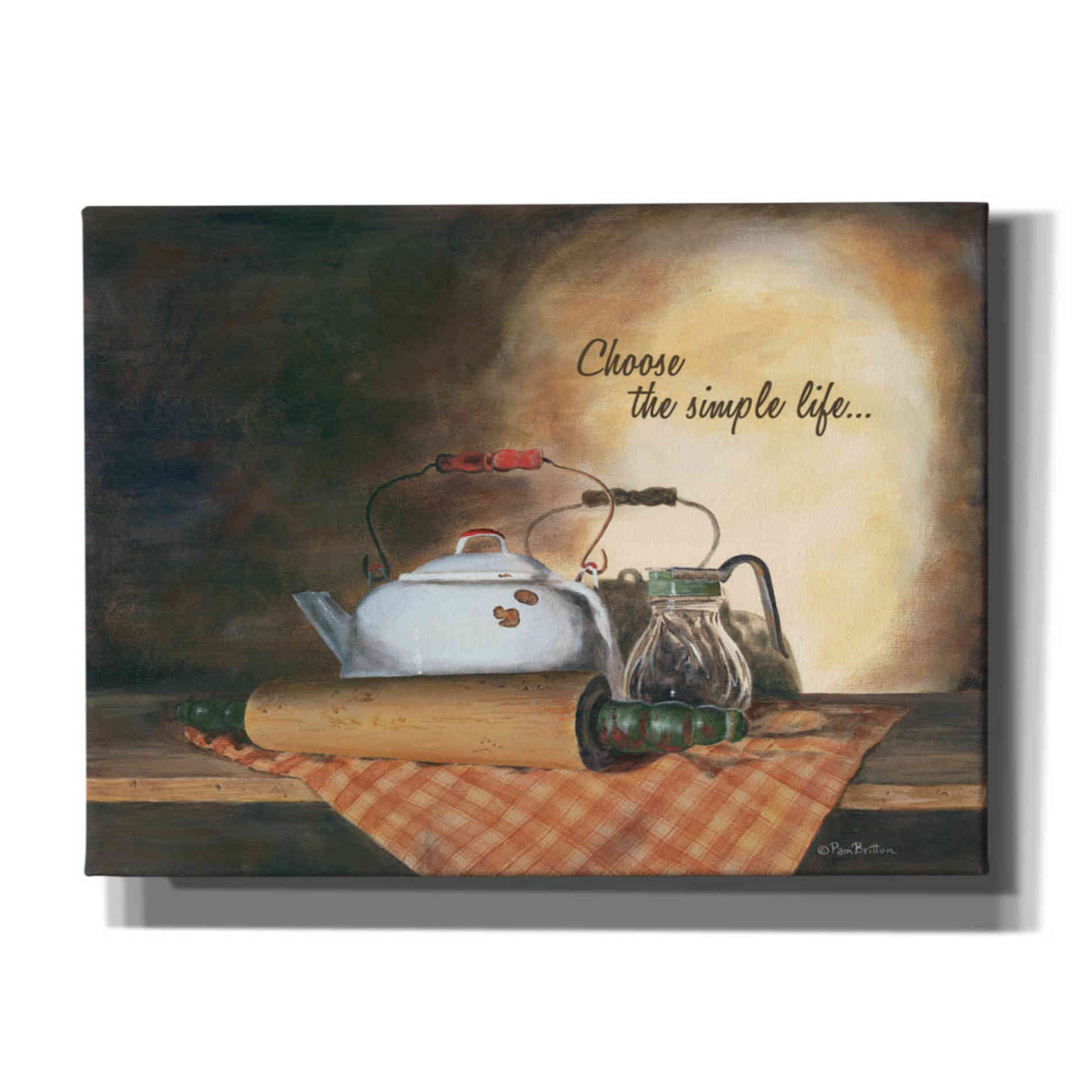 'Choose the Simple Life' by Pam Britton, Canvas Wall Art