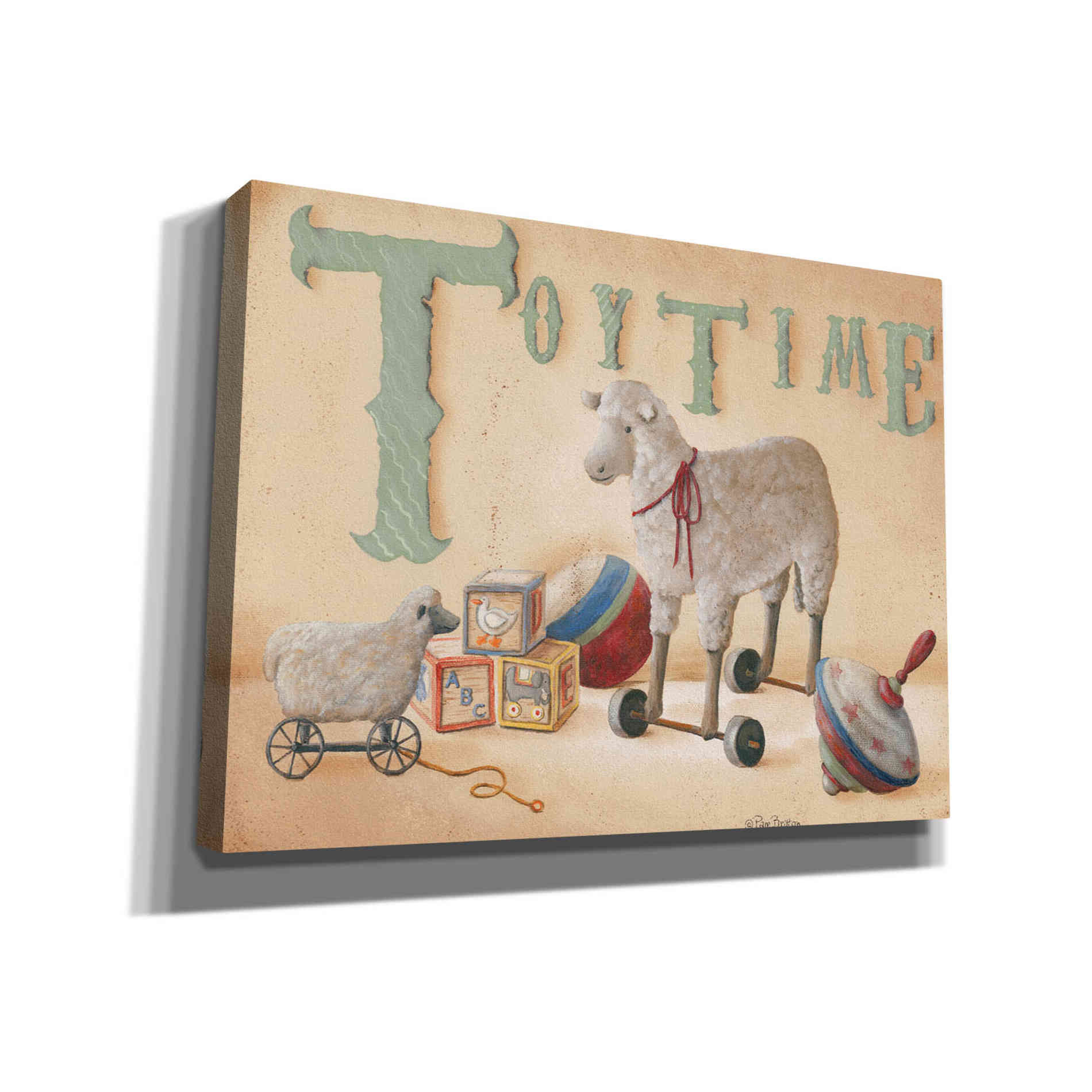 'Toytime' by Pam Britton, Canvas Wall Art