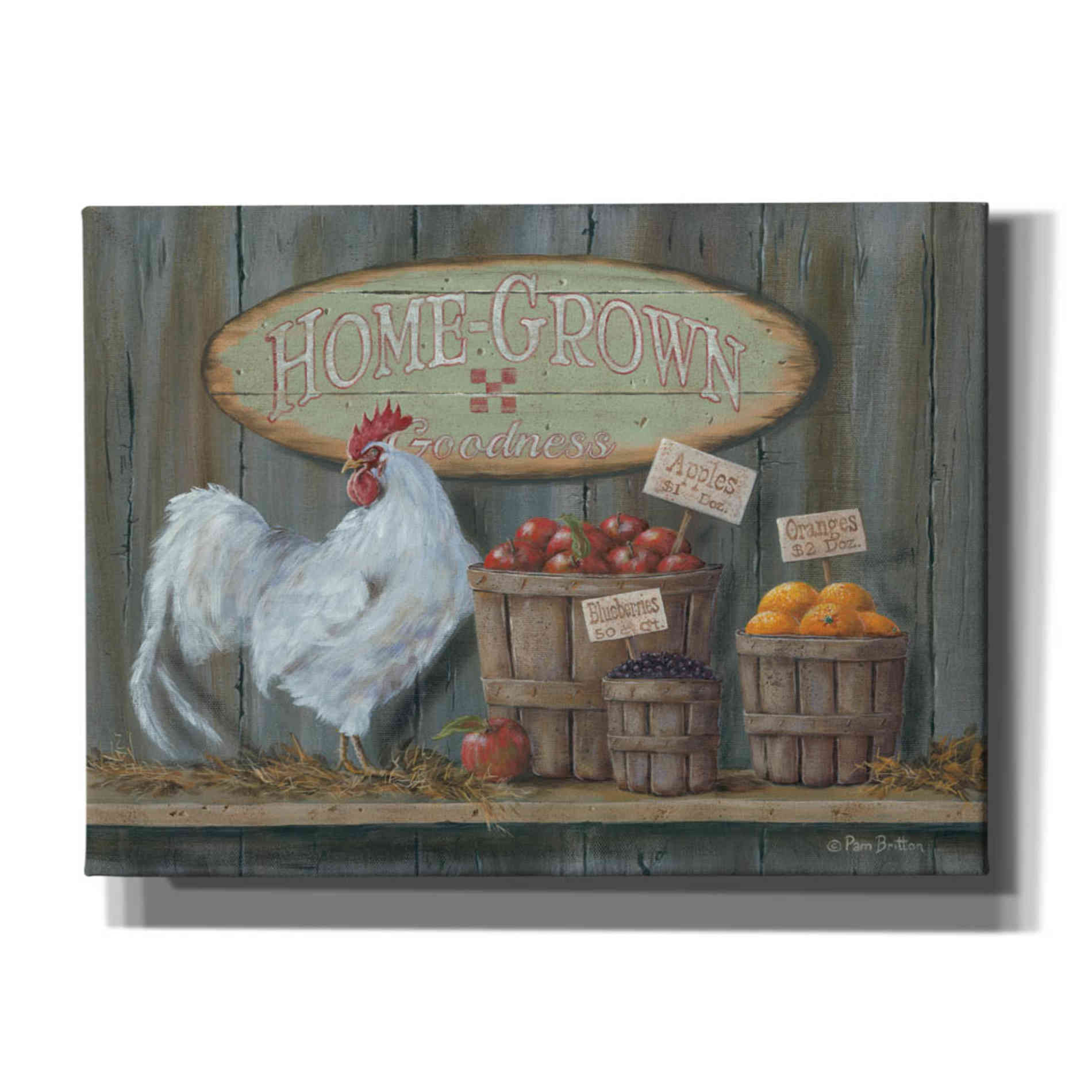 'Homegrown Goodness' by Pam Britton, Canvas Wall Art