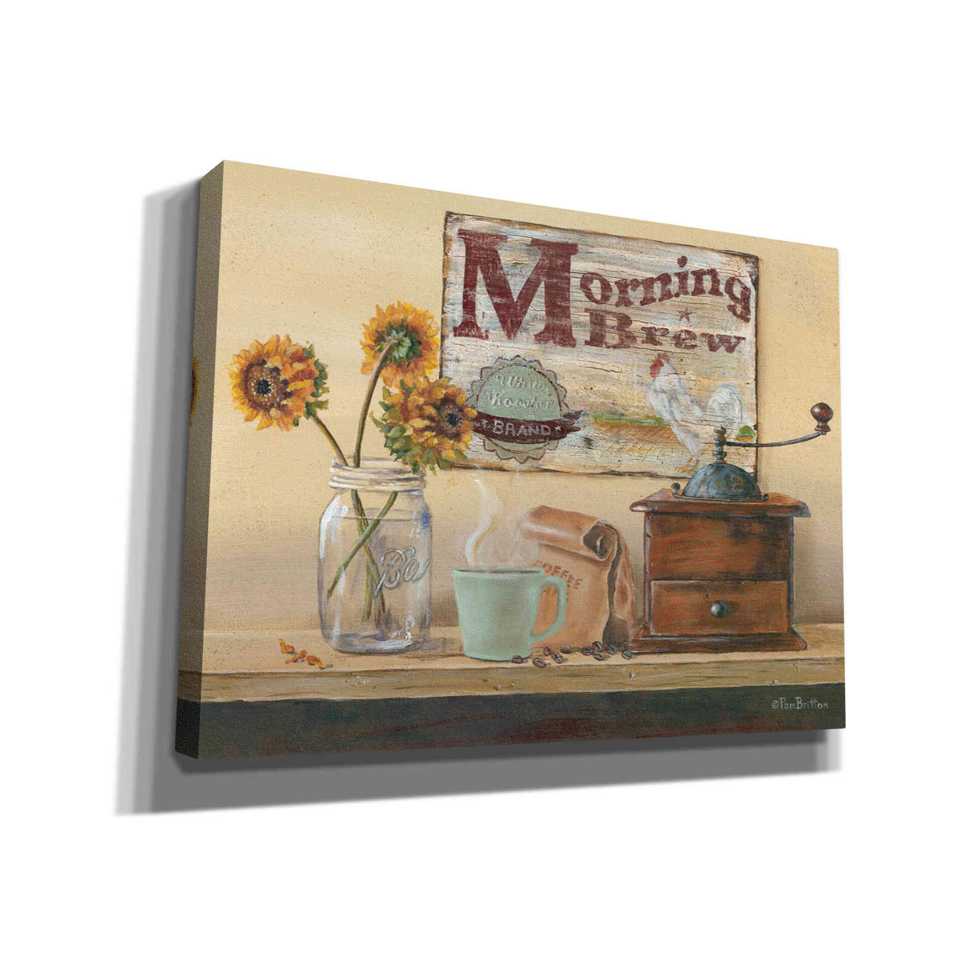 'Morning Brew' by Pam Britton, Canvas Wall Art