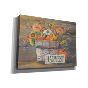 'Fall Harvest Bucket' by Pam Britton, Canvas Wall Art