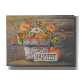 'Fall Harvest Bucket' by Pam Britton, Canvas Wall Art