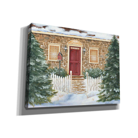 Image of 'Stone Cottage Winter Beauty' by Pam Britton, Canvas Wall Art