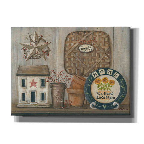 Image of 'Home Country Shelf' by Pam Britton, Canvas Wall Art