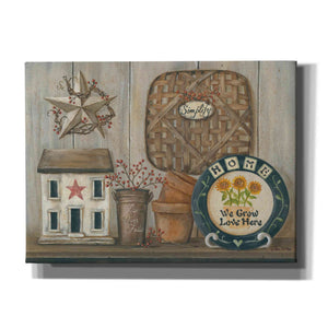 'Home Country Shelf' by Pam Britton, Canvas Wall Art