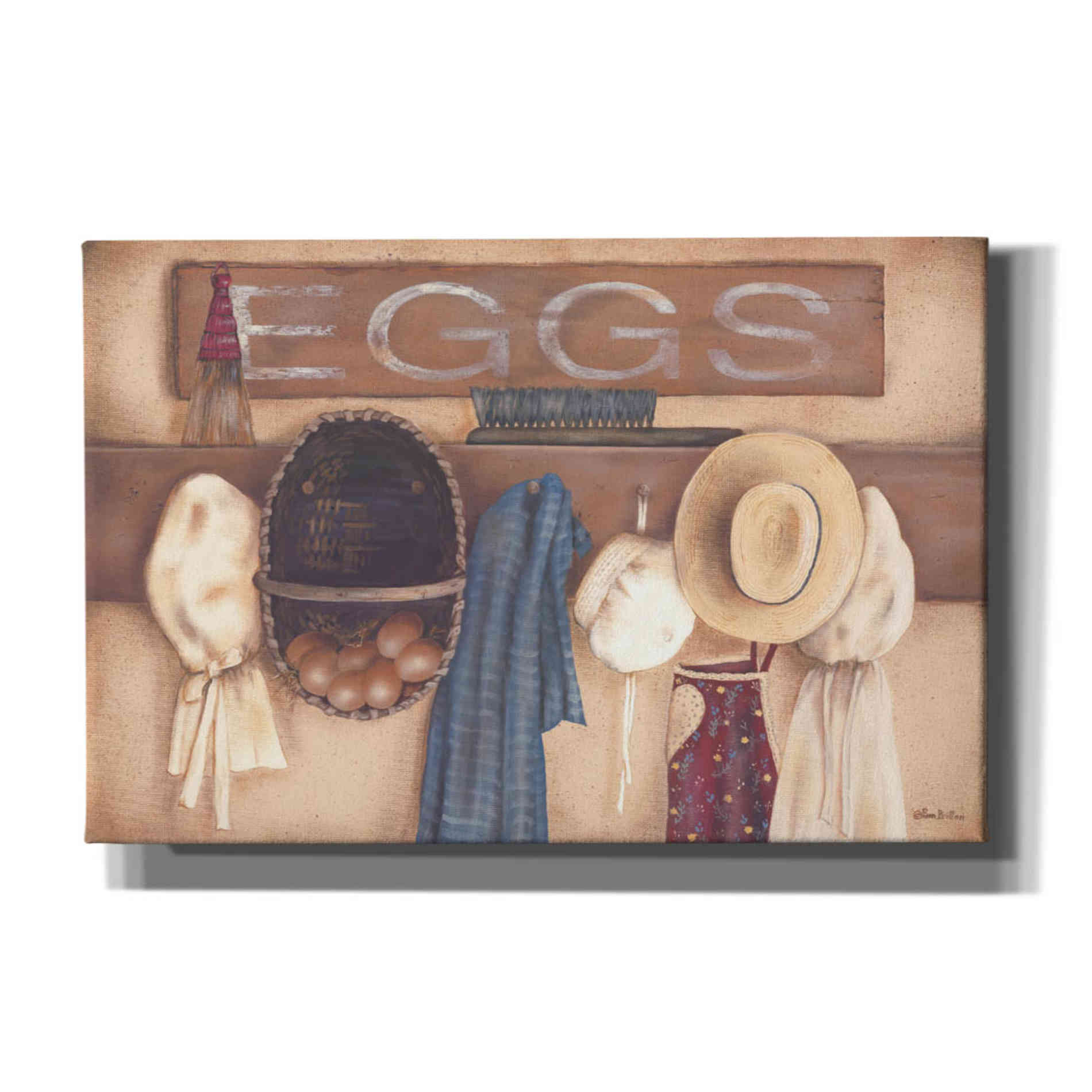 'Eggs' by Pam Britton, Canvas Wall Art