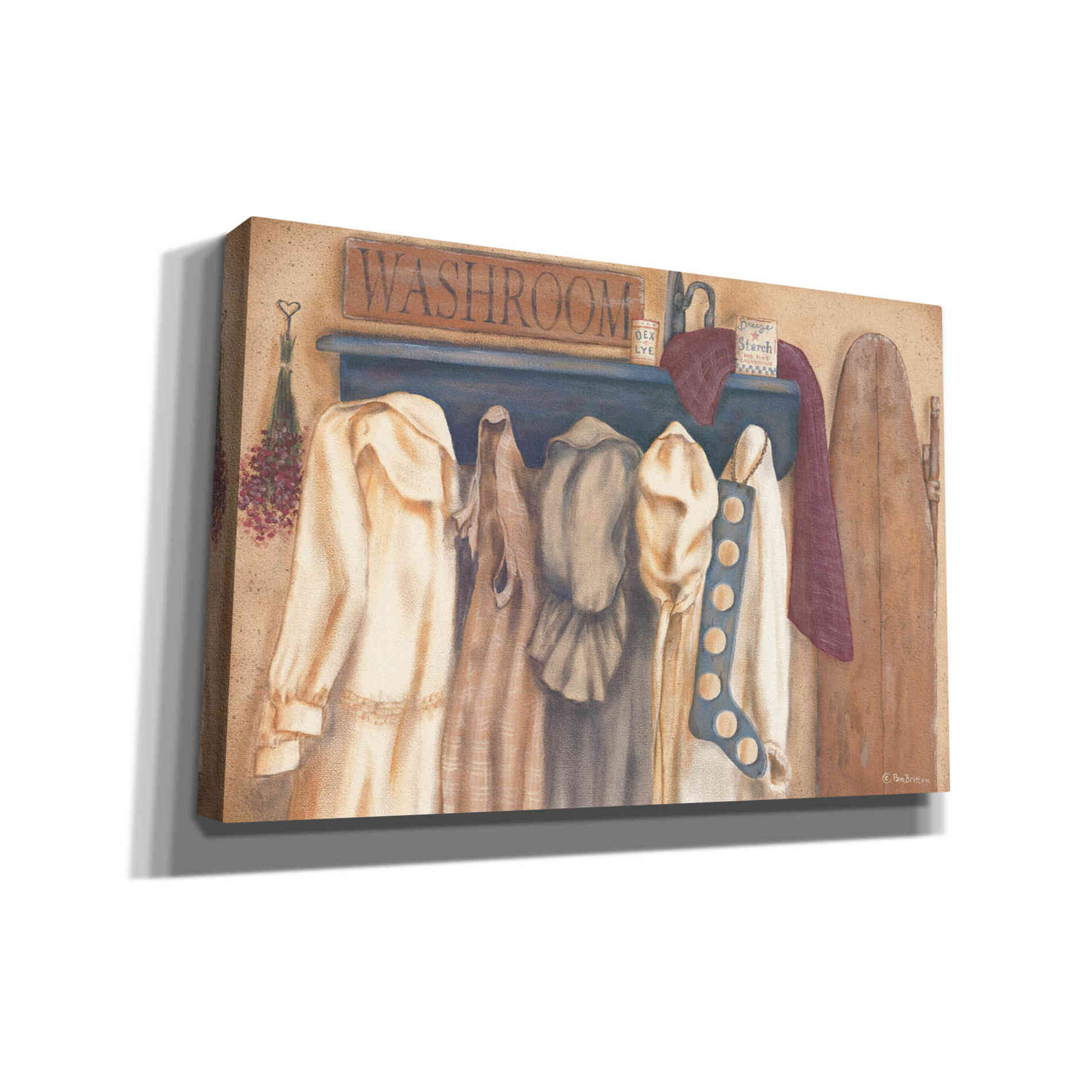 'Washroom Assortment' by Pam Britton, Canvas Wall Art