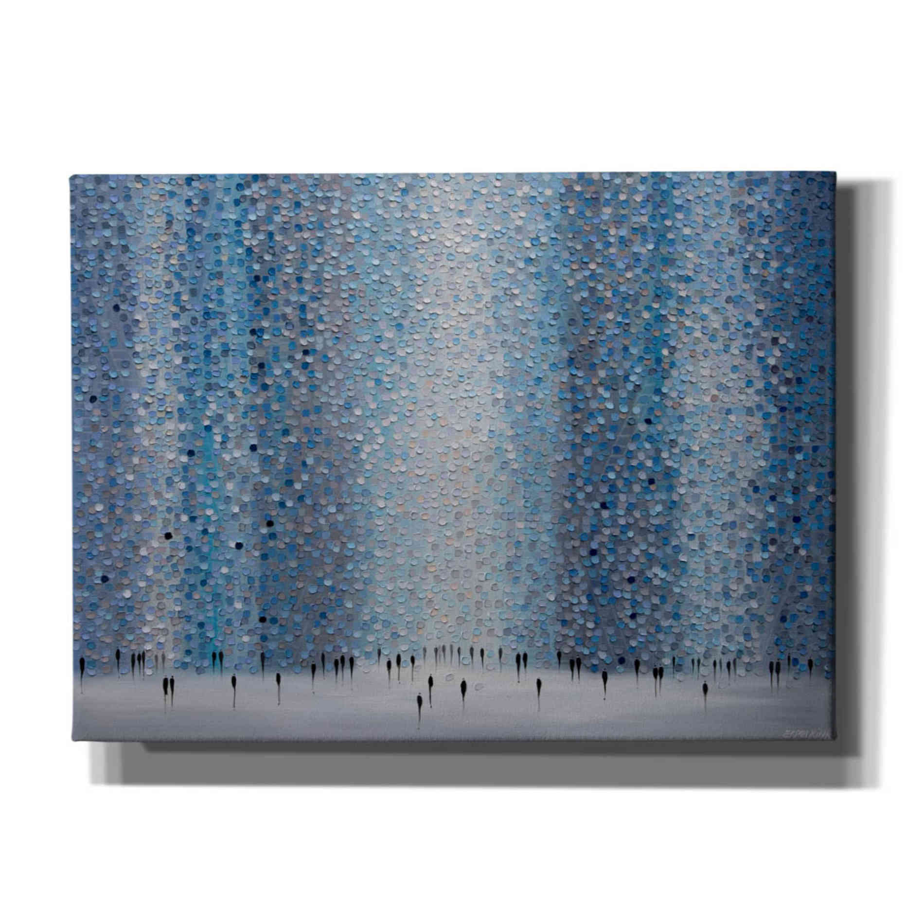 'Bluestone City' by Ekaterina Ermilkina, Canvas Wall Art