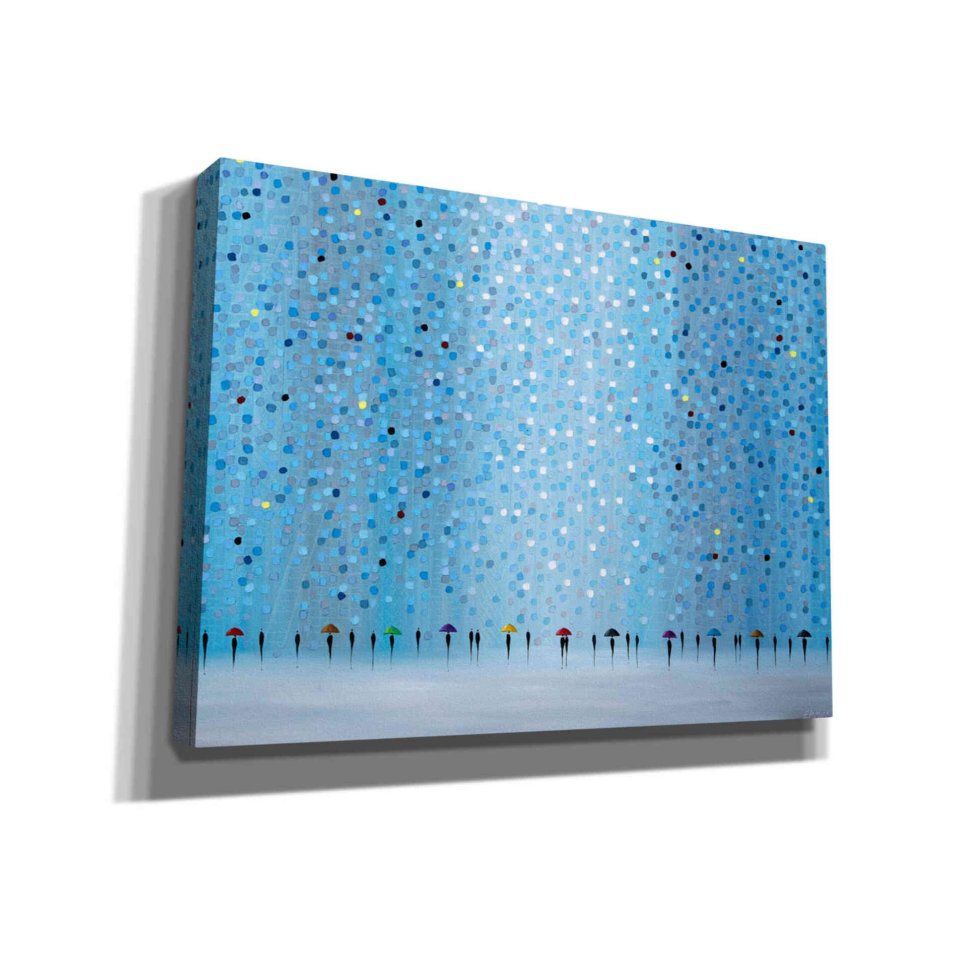 'Umbrellas' by Ekaterina Ermilkina, Canvas Wall Art