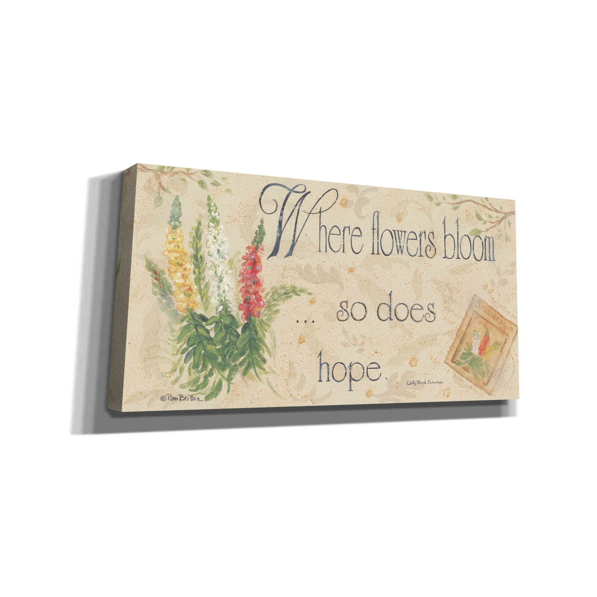 'When Flowers Bloom' by Pam Britton, Canvas Wall Art