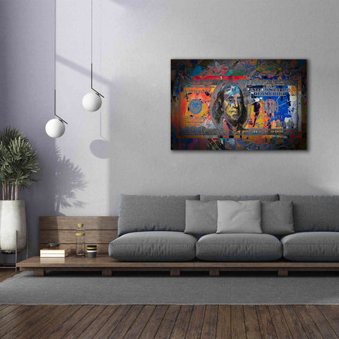 Image of 'Benjamin's Hundreds ' by Epic Portfolio Giclee Canvas Wall Art,60x40