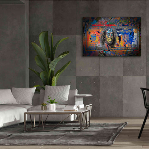 Image of 'Benjamin's Hundreds ' by Epic Portfolio Giclee Canvas Wall Art,60x40