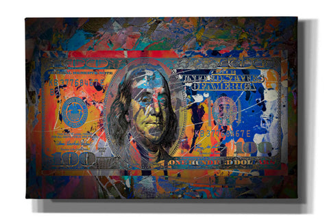 Image of 'Benjamin's Hundreds ' by Epic Portfolio Giclee Canvas Wall Art
