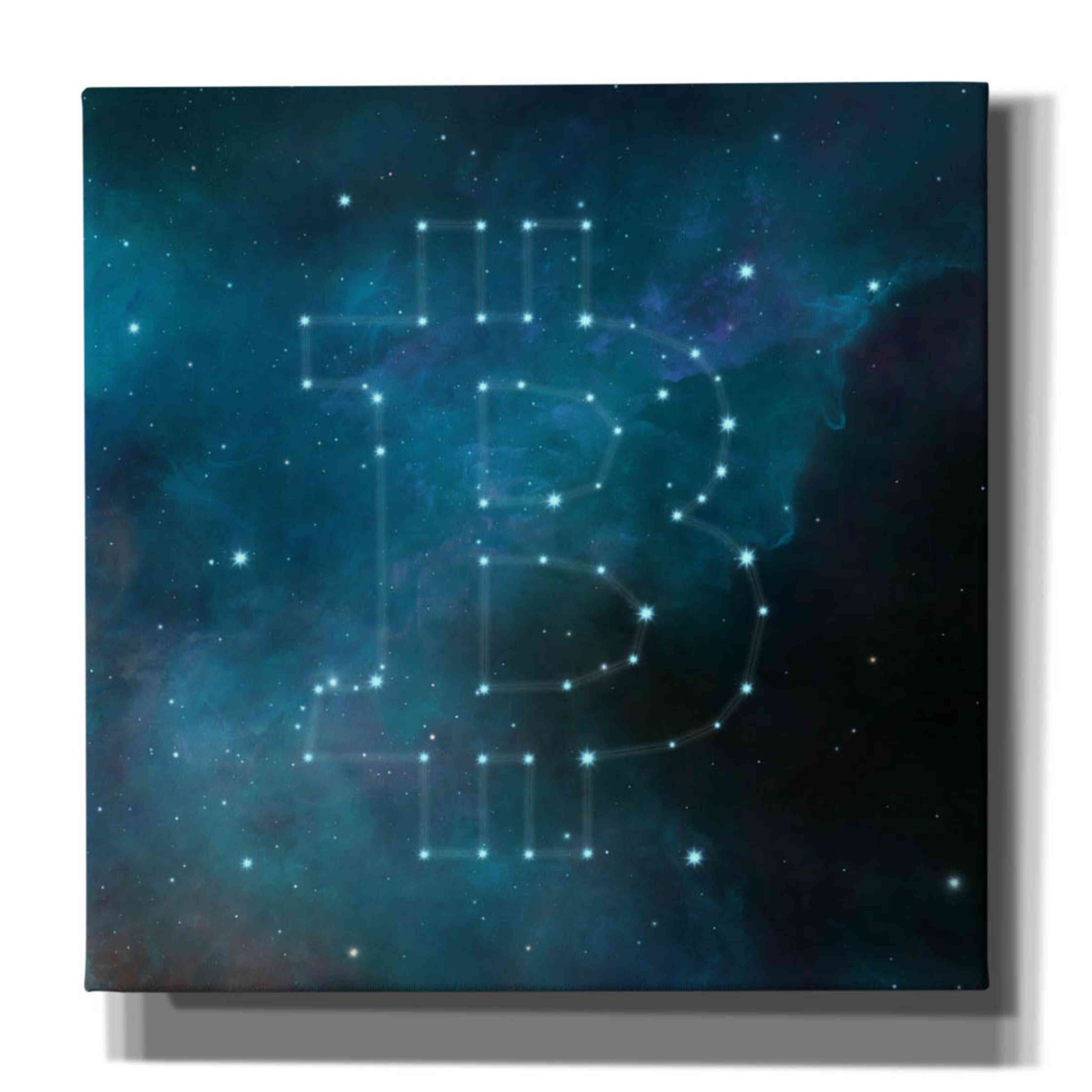 'Bitcoin Constellation II' by Epic Portfolio, Giclee Canvas Wall Art