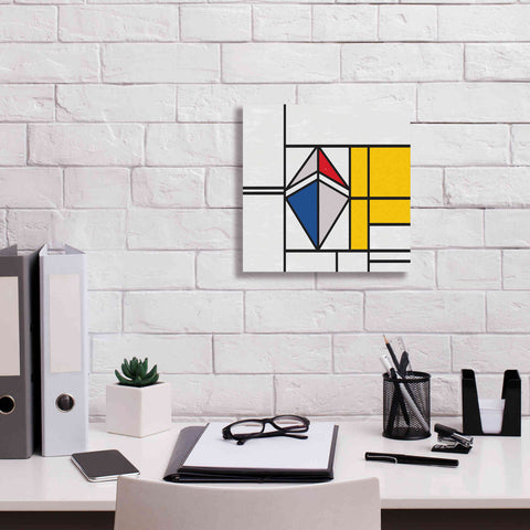 Image of 'Mondrian 3937 Ethereum Crypto Art-02' by Epic Portfolio, Giclee Canvas Wall Art,12 x 12