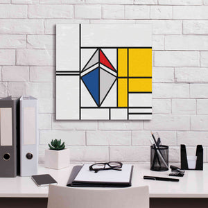 'Mondrian 3937 Ethereum Crypto Art-02' by Epic Portfolio, Giclee Canvas Wall Art,18 x 18