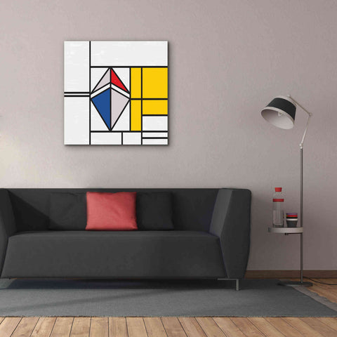 Image of 'Mondrian 3937 Ethereum Crypto Art-02' by Epic Portfolio, Giclee Canvas Wall Art,37 x 37