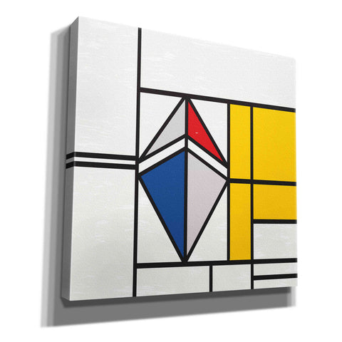 Image of 'Mondrian 3937 Ethereum Crypto Art-02' by Epic Portfolio, Giclee Canvas Wall Art