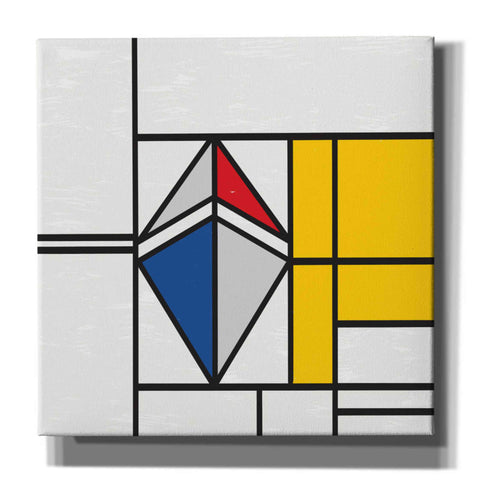 Image of 'Mondrian 3937 Ethereum Crypto Art-02' by Epic Portfolio, Giclee Canvas Wall Art