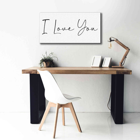 Image of 'I Love You' by Epic Portfolio, Giclee Canvas Wall Art,40x20