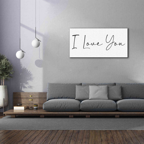 Image of 'I Love You' by Epic Portfolio, Giclee Canvas Wall Art,60x30