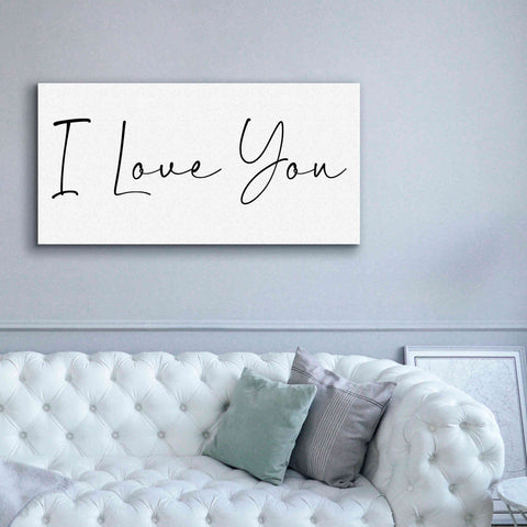 Image of 'I Love You' by Epic Portfolio, Giclee Canvas Wall Art,60x30