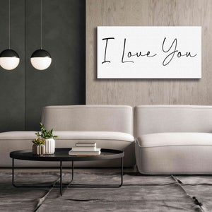 'I Love You' by Epic Portfolio, Giclee Canvas Wall Art,60x30