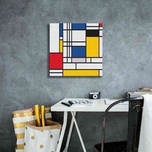 'Mondrian NFT2' by Epic Portfolio, Giclee Canvas Wall Art,18x18
