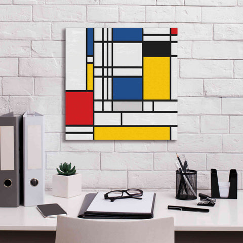 Image of 'Mondrian NFT2' by Epic Portfolio, Giclee Canvas Wall Art,18x18