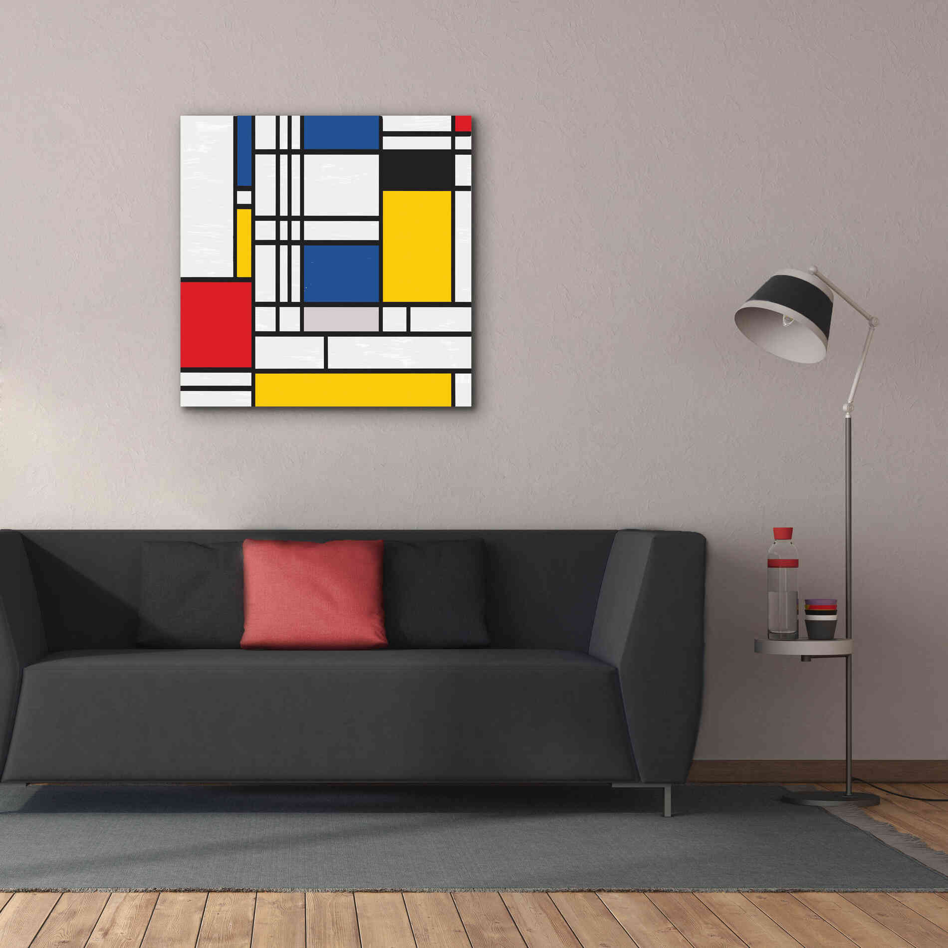 'Mondrian NFT2' by Epic Portfolio, Giclee Canvas Wall Art,37x37