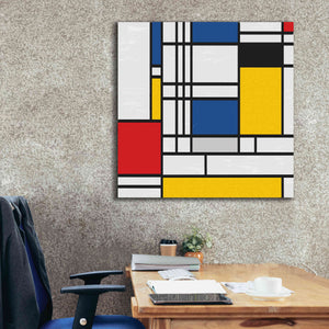 'Mondrian NFT2' by Epic Portfolio, Giclee Canvas Wall Art,37x37