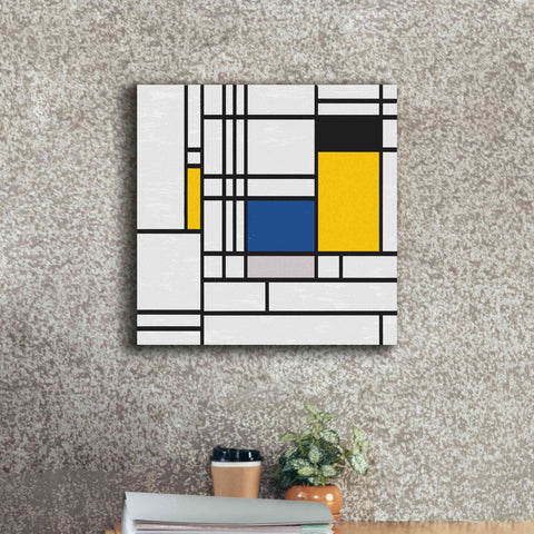 Image of 'Mondrian NFT3' by Epic Portfolio, Giclee Canvas Wall Art,18x18