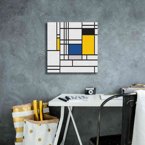 Image of 'Mondrian NFT3' by Epic Portfolio, Giclee Canvas Wall Art,18x18
