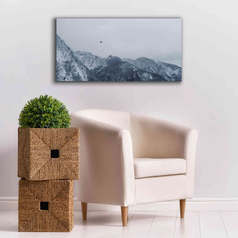 Image of 'Alpine Winter Bird' by Epic Portfolio, Giclee Canvas Wall Art,40x20