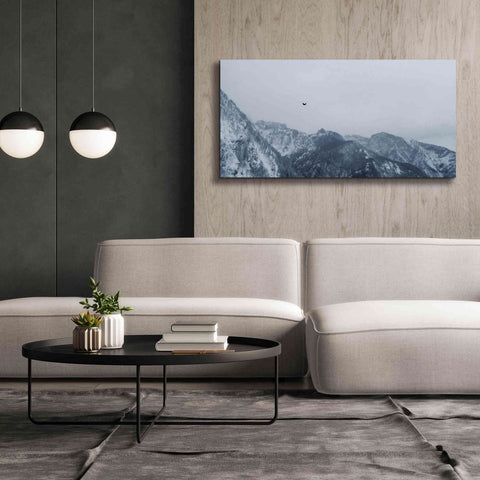 Image of 'Alpine Winter Bird' by Epic Portfolio, Giclee Canvas Wall Art,60x30