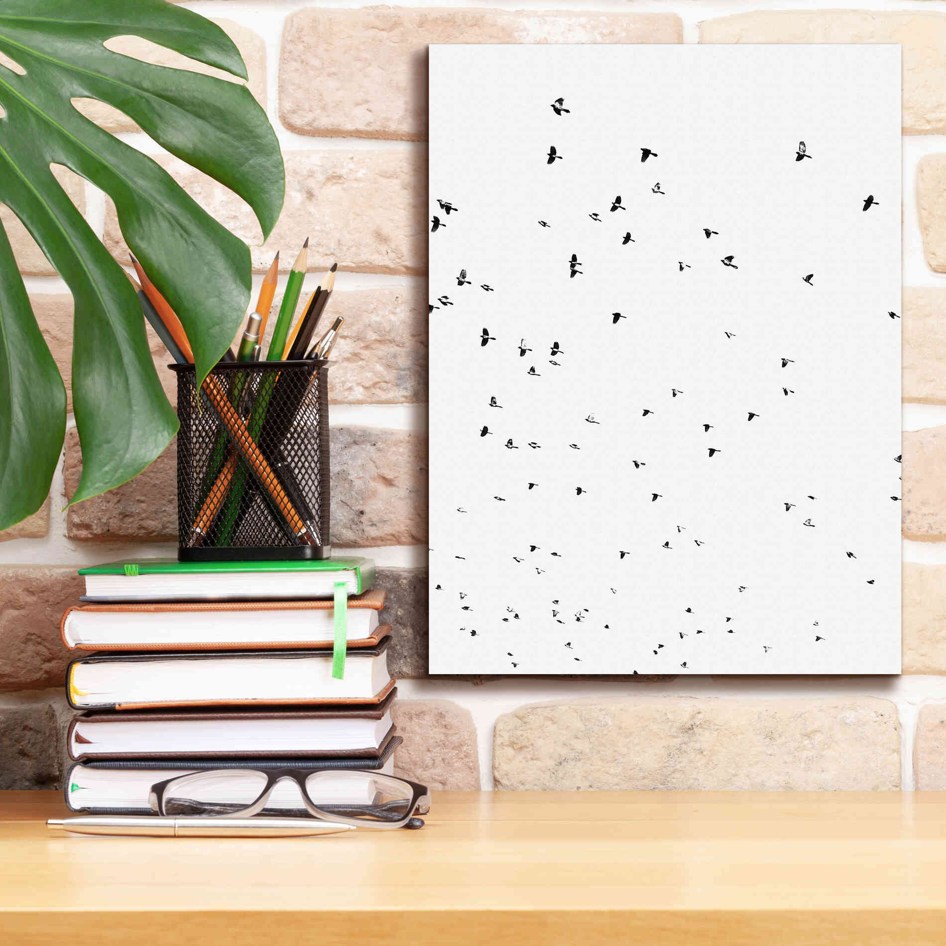 'Bird Constellation' by Epic Portfolio, Giclee Canvas Wall Art,12x16