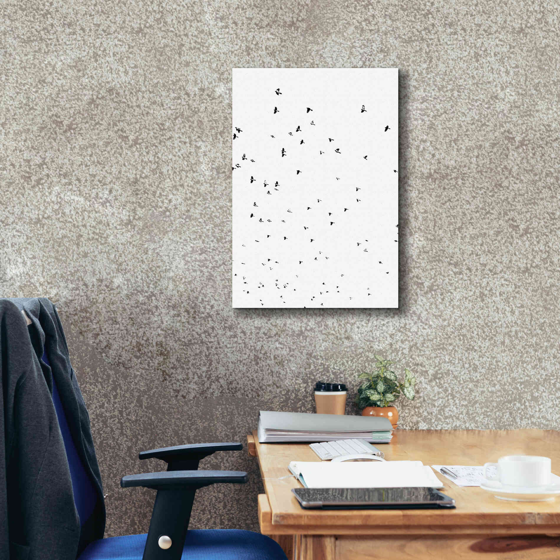 'Bird Constellation' by Epic Portfolio, Giclee Canvas Wall Art,18x26