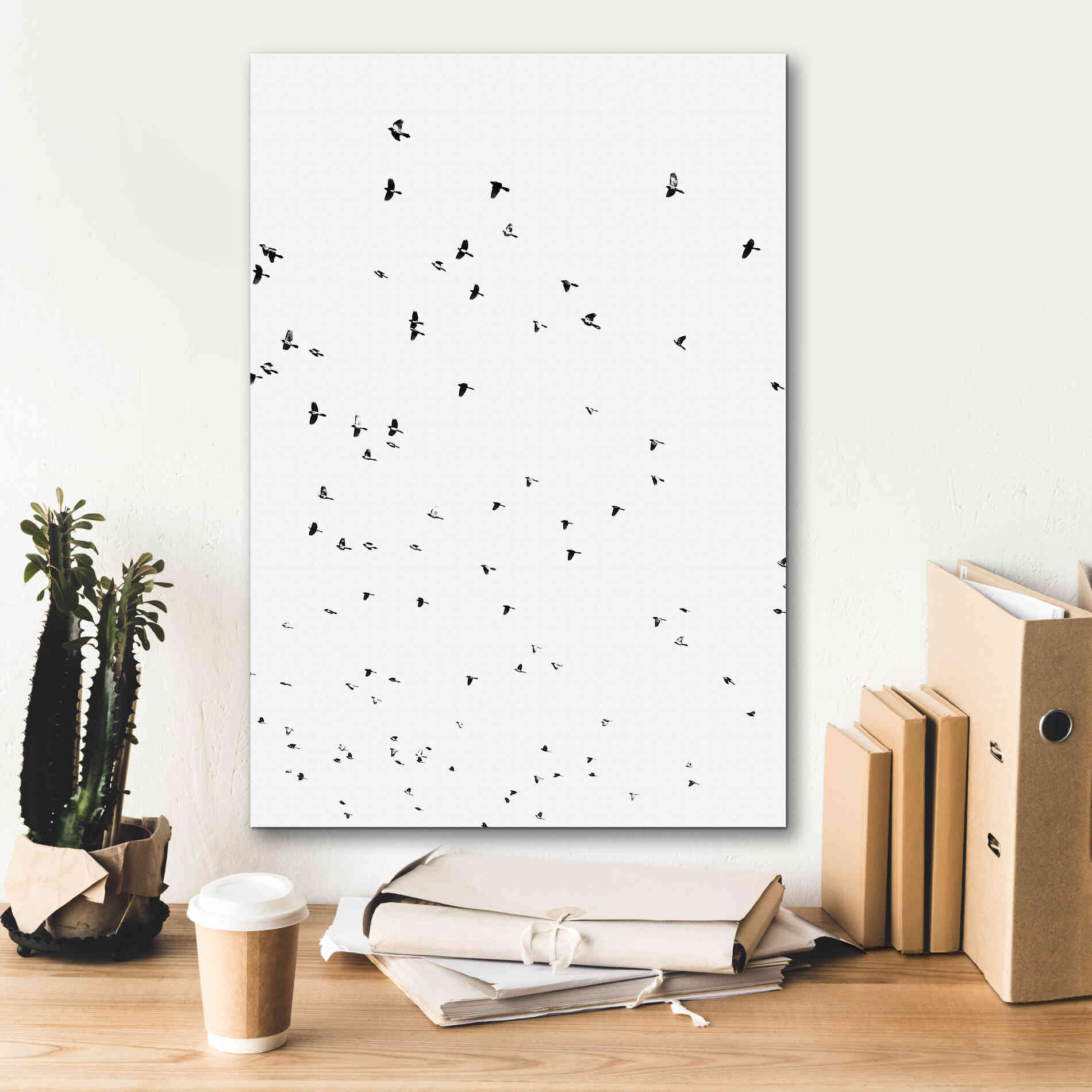 'Bird Constellation' by Epic Portfolio, Giclee Canvas Wall Art,18x26