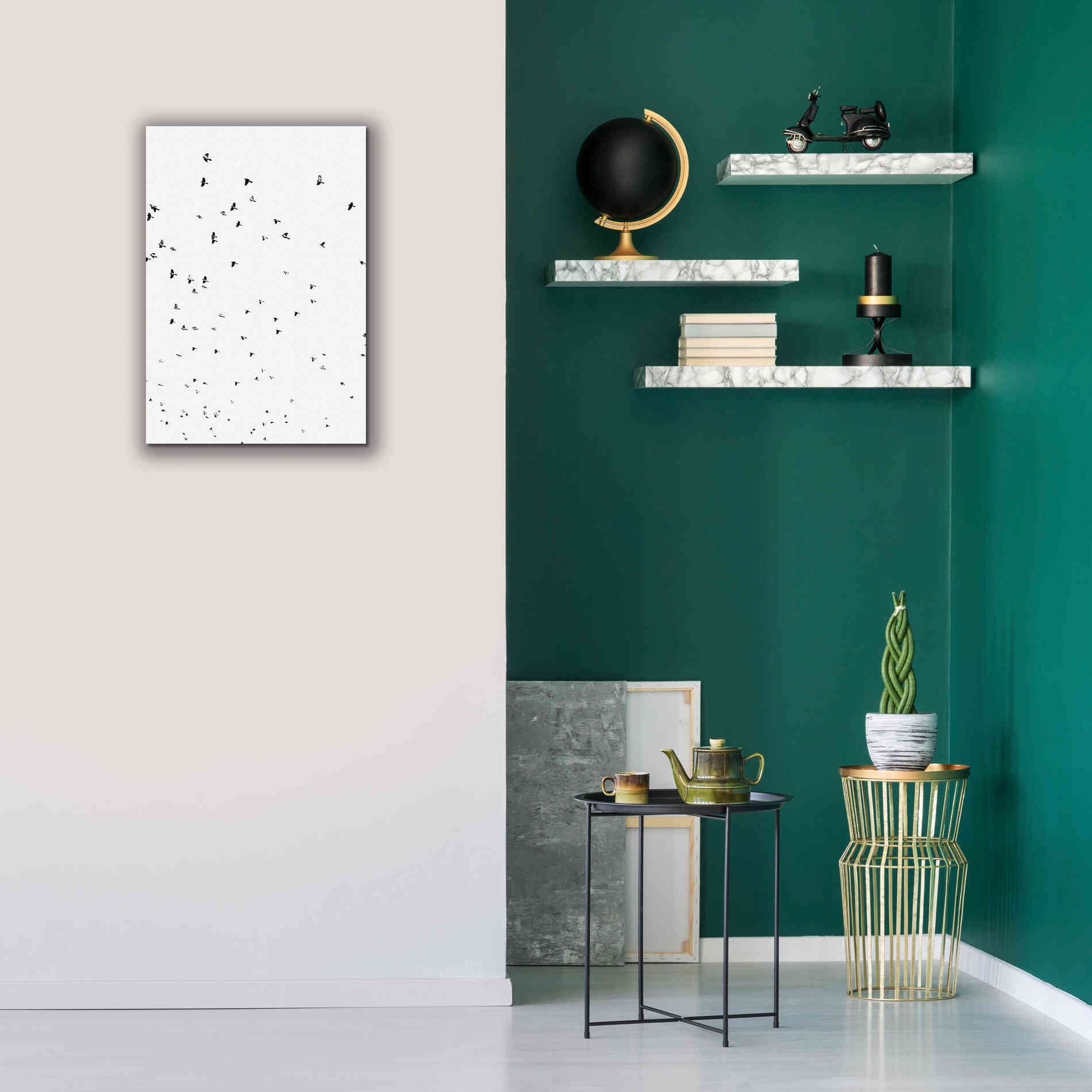 'Bird Constellation' by Epic Portfolio, Giclee Canvas Wall Art,18x26