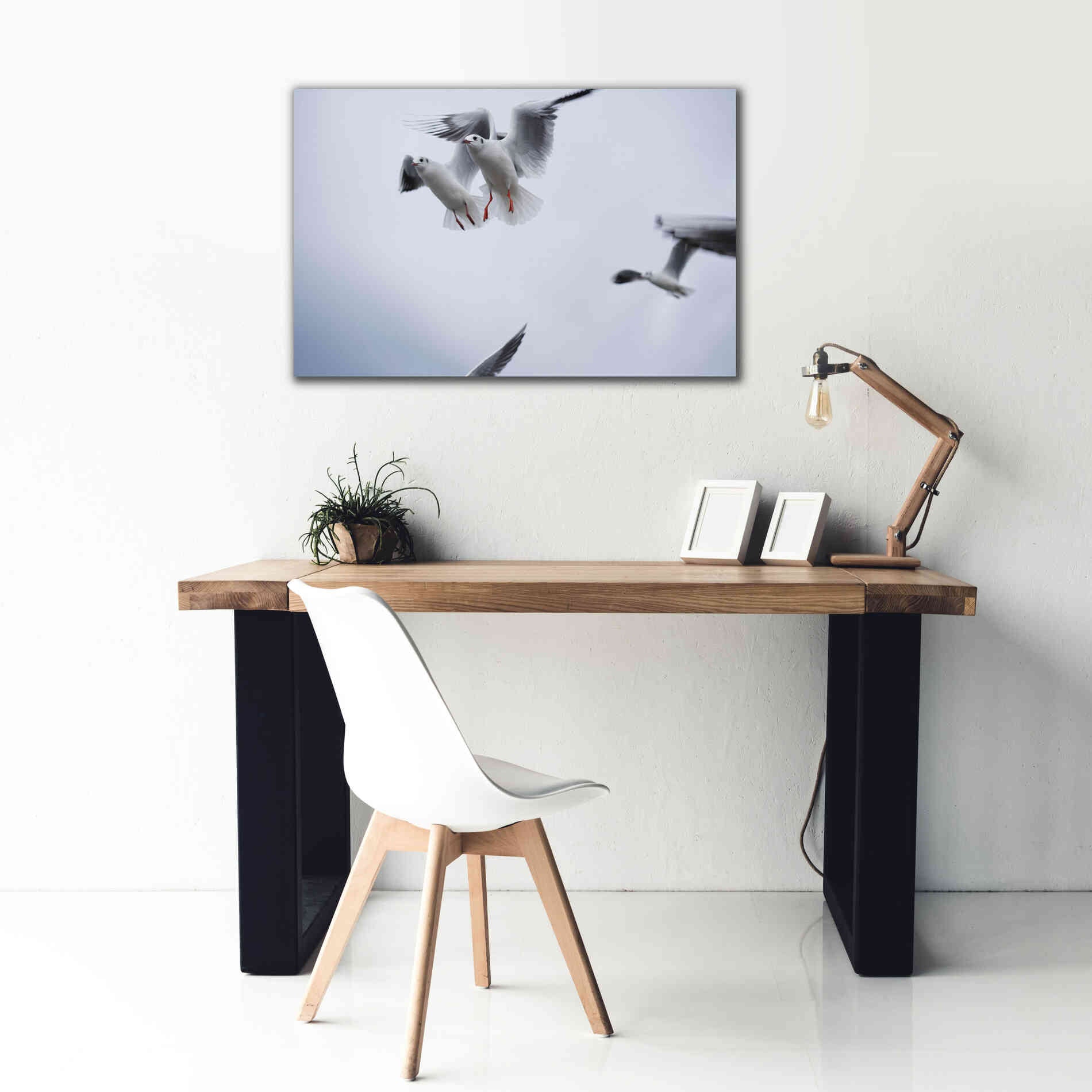 'Bird Hug' by Epic Portfolio, Giclee Canvas Wall Art,40x26