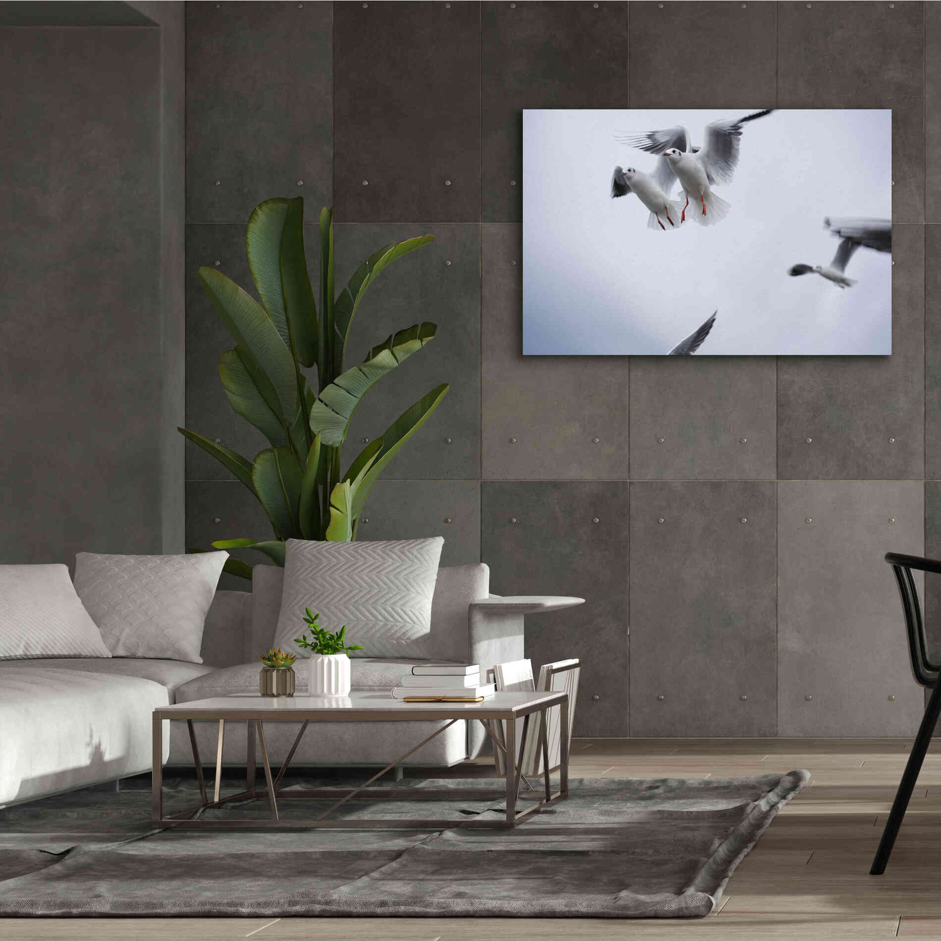 'Bird Hug' by Epic Portfolio, Giclee Canvas Wall Art,60x40