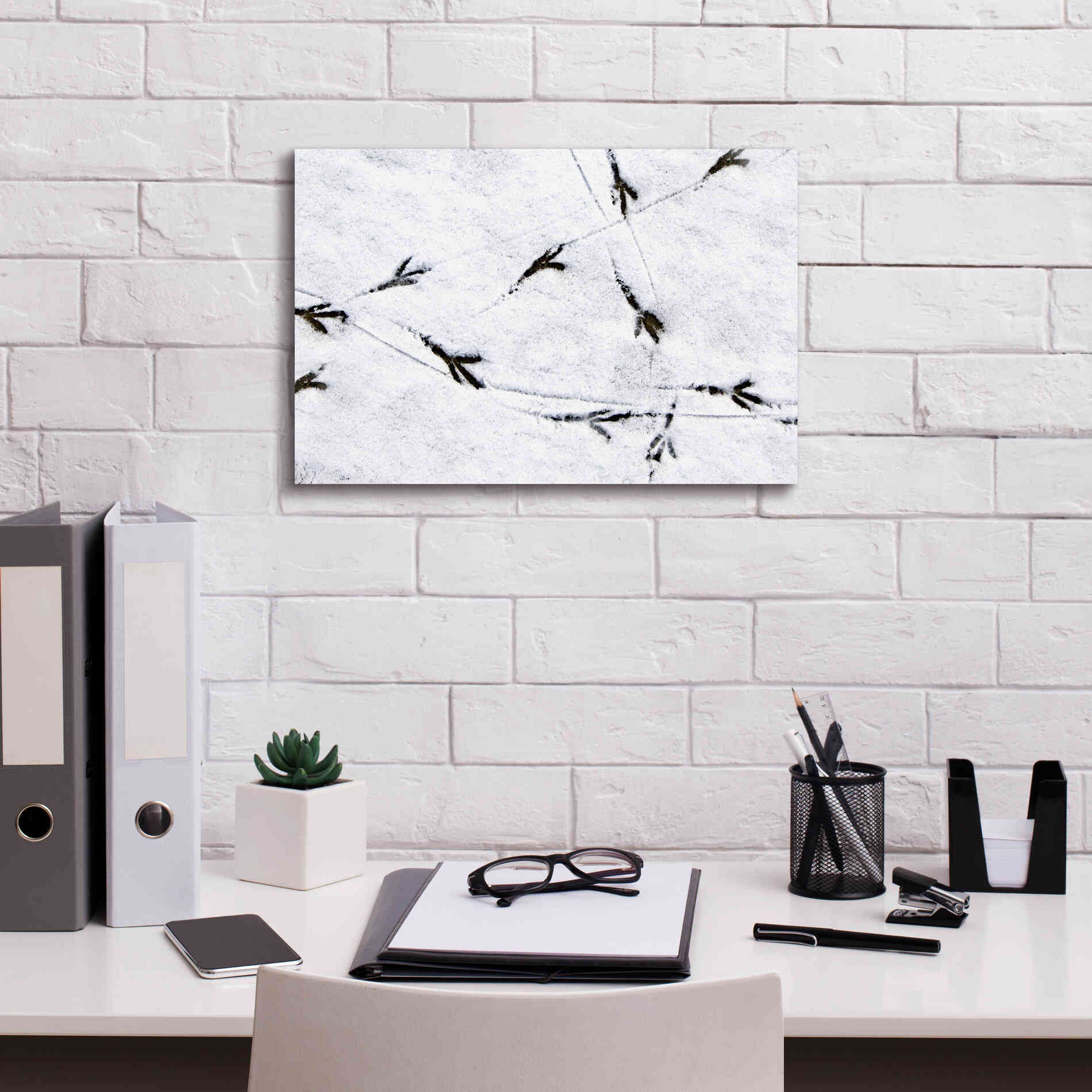 'Bird's footprints' by Epic Portfolio, Giclee Canvas Wall Art,18x12