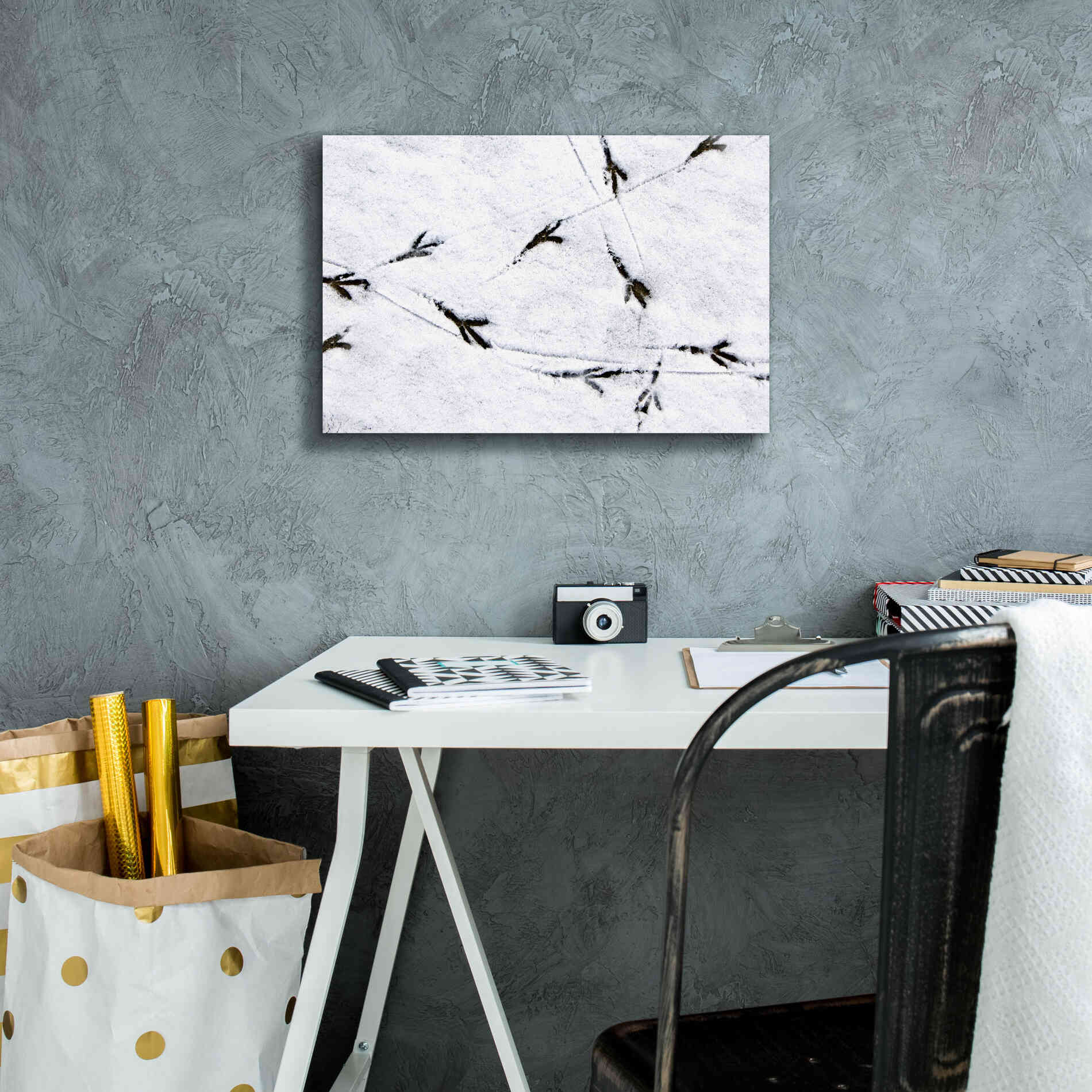 'Bird's footprints' by Epic Portfolio, Giclee Canvas Wall Art,18x12