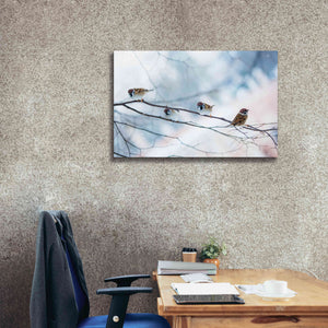 'Bird Feeders Treehouse' by Epic Portfolio, Giclee Canvas Wall Art,40x26
