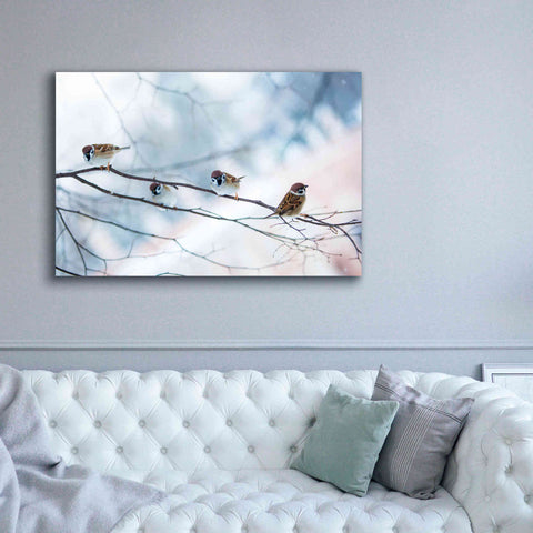 Image of 'Bird Feeders Treehouse' by Epic Portfolio, Giclee Canvas Wall Art,60x40