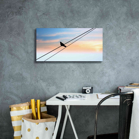 Image of 'Sunset Watching' by Epic Portfolio, Giclee Canvas Wall Art,24x12