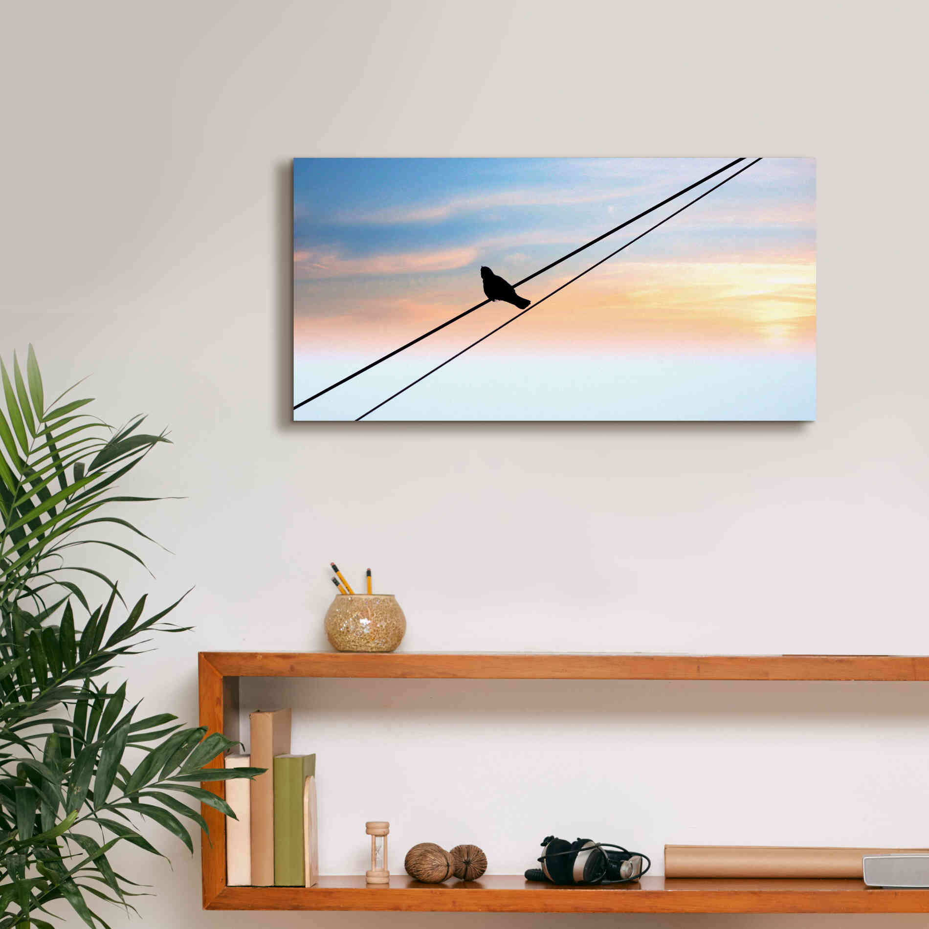 'Sunset Watching' by Epic Portfolio, Giclee Canvas Wall Art,24x12