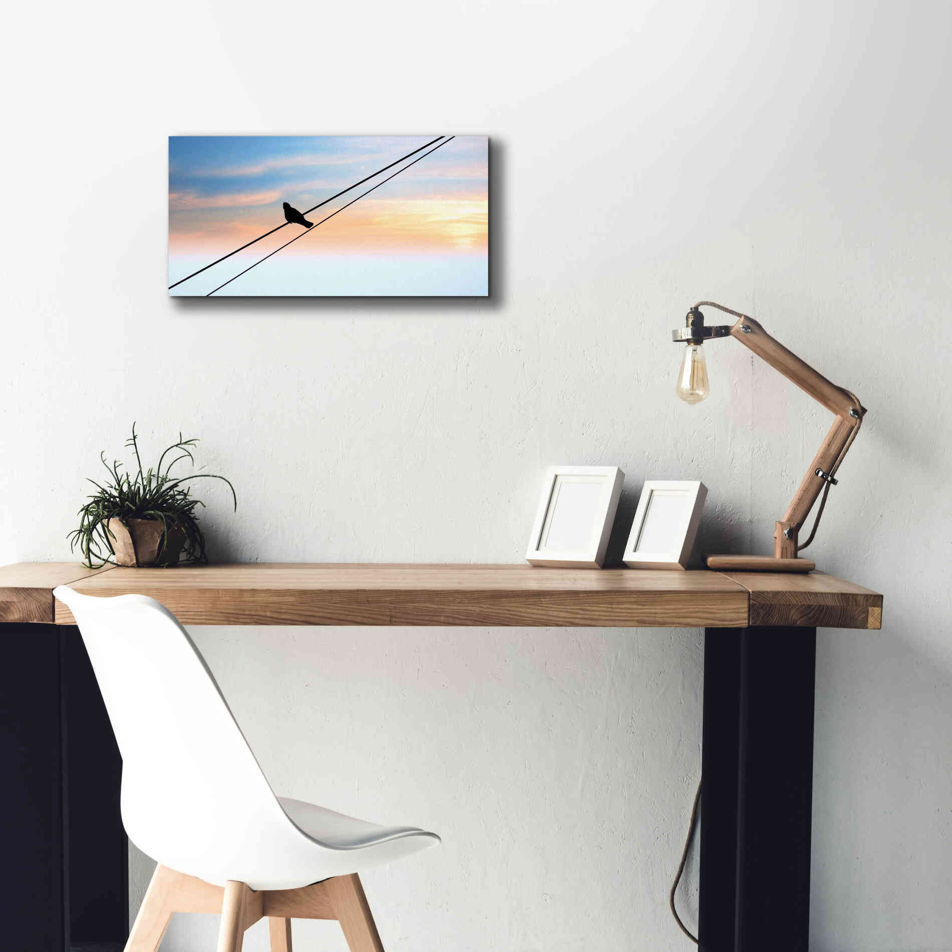 'Sunset Watching' by Epic Portfolio, Giclee Canvas Wall Art,24x12