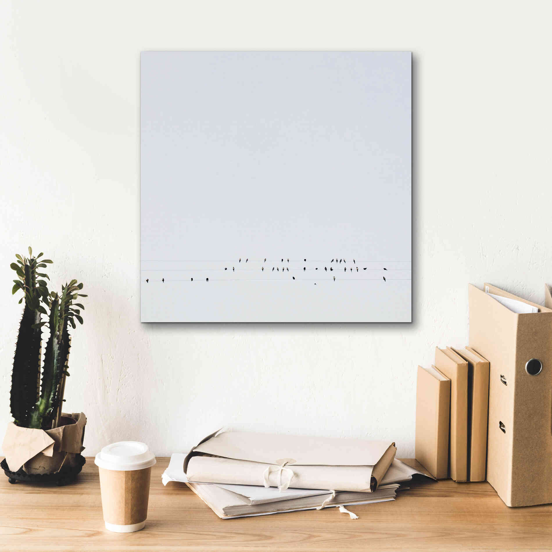 'Winter Sky' by Epic Portfolio, Giclee Canvas Wall Art,18x18