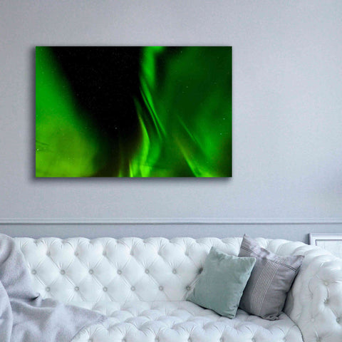 Image of 'A Beautiful Green Aurora Borealis' by Epic Portfolio, Giclee Canvas Wall Art,60x40